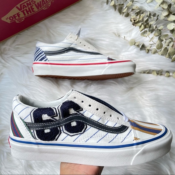 Vans Old Skool 36 DX Anaheim Factory Patchwork League True White - Picture 4 of 16